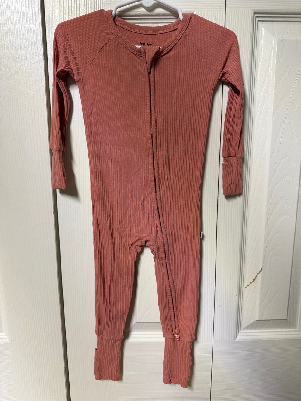 little sleepies clay ribbed zippy 6-12 Months
